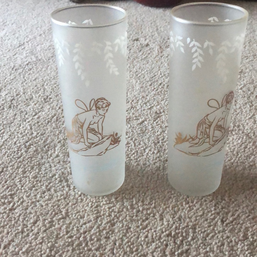 Vintage ice tea glasses